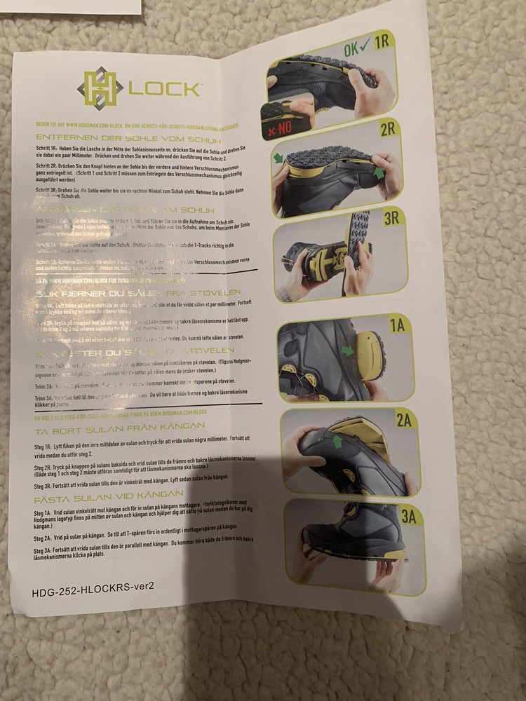 Hodgman® H-Lock WADETECH Interchangeable Boot Sole Size 12