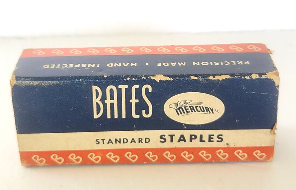 Vintage BATES Stapler Office BOX ONLY