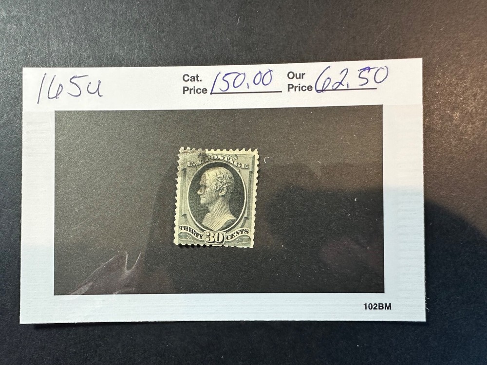 Scott # 165     2024 Scott Catalogue Value $ 150.00