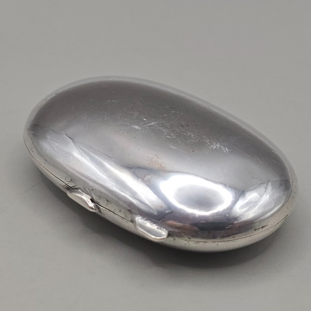 Antique 800 Silver Pill Box Snuff Box