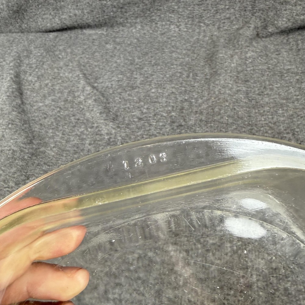 Pyrex Clear Glass Pie Plate L203 10 In Round Baking Dish Bakeware Kitchen