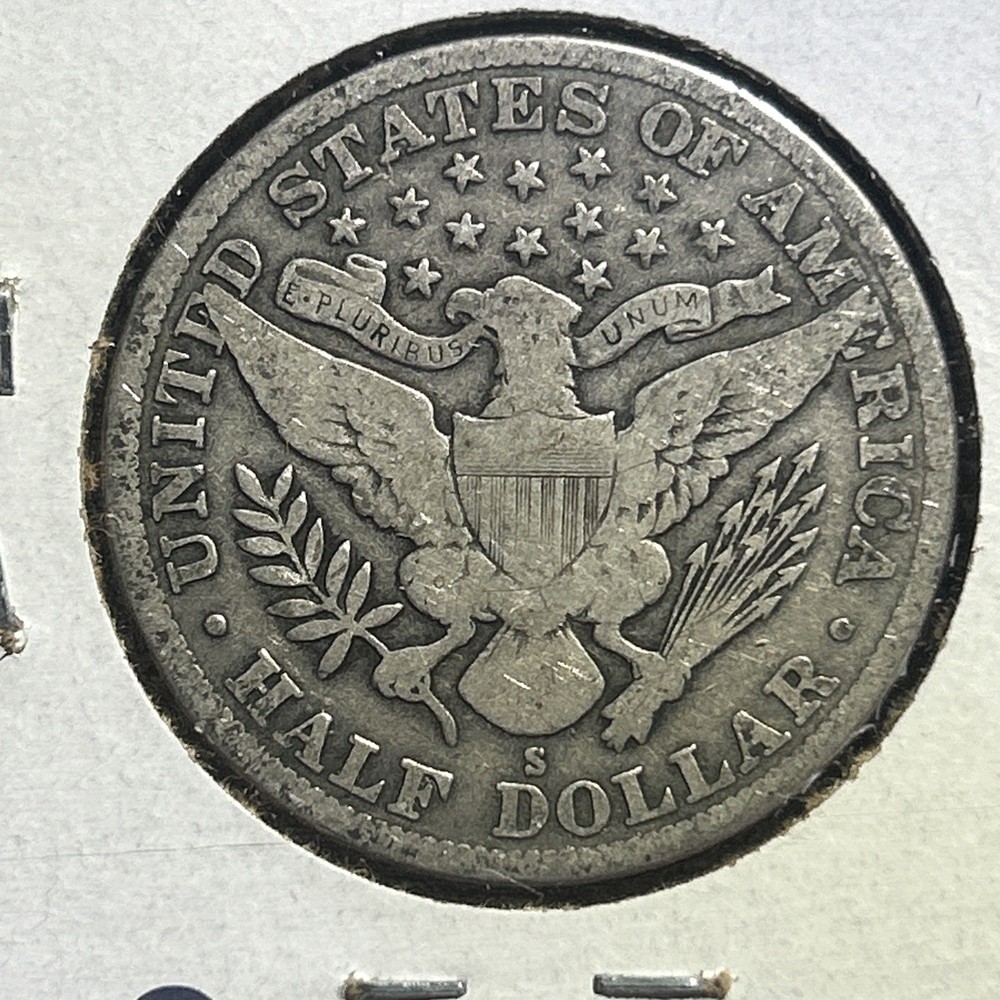 1914 S Barber Silver Half Dollar