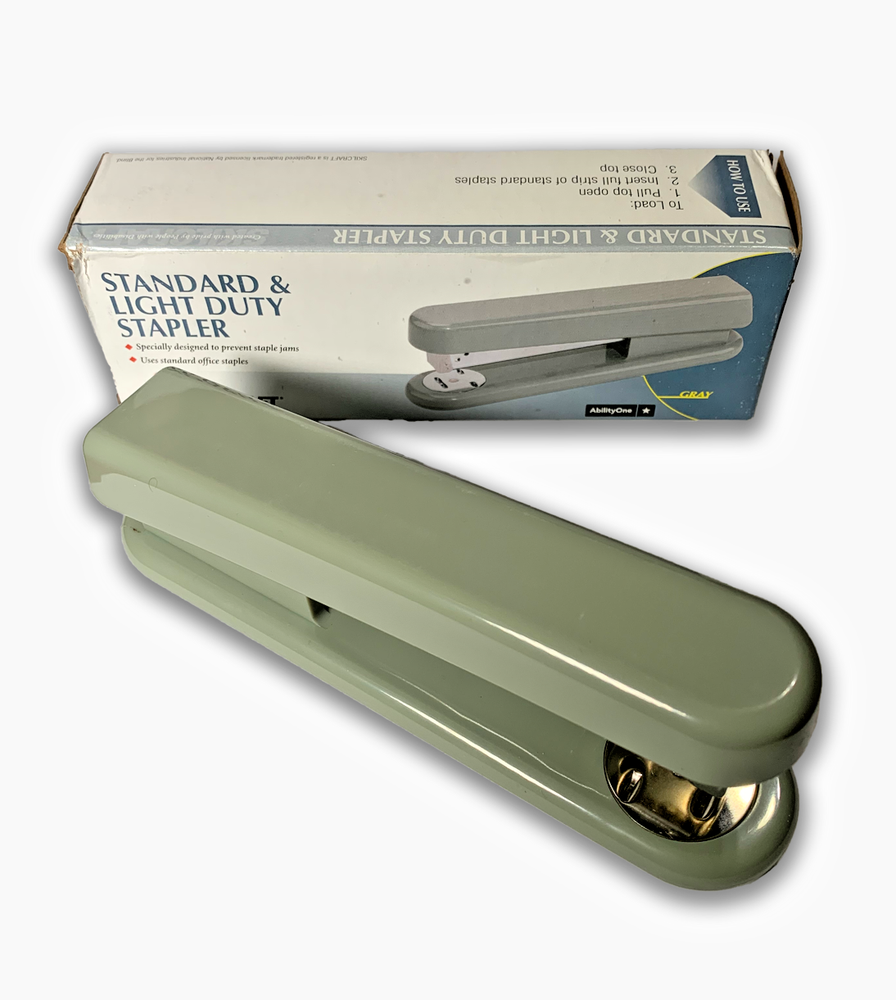 SKILCRAFT Standard & Light Duty Stapler Gray