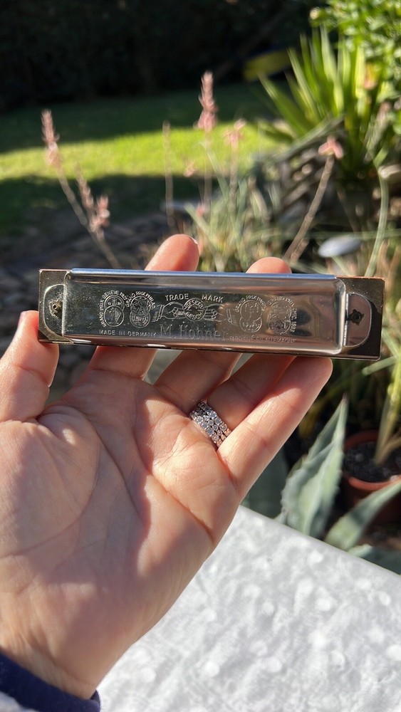 VINTAGE MOHNER HARMONICA IN BOX.