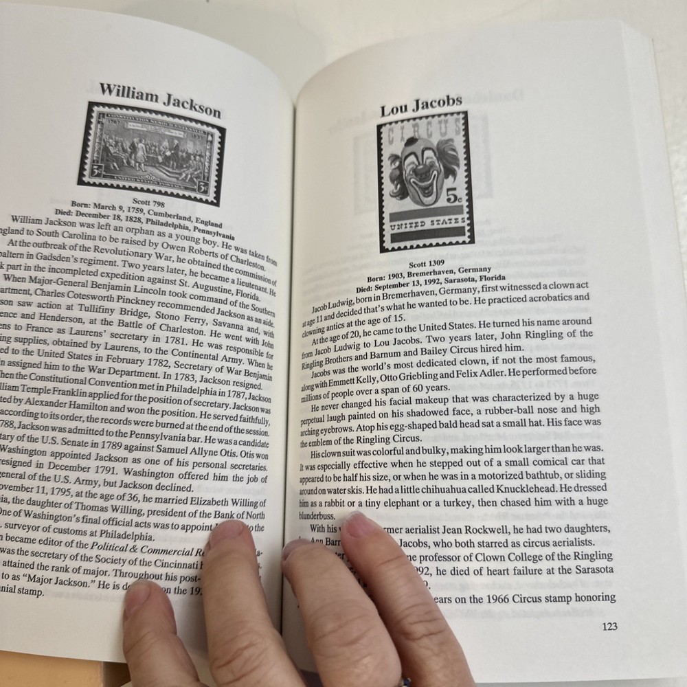 Thomas, Richard Louis. Who's Who on U.S. Stamps Lot Of 2 Books