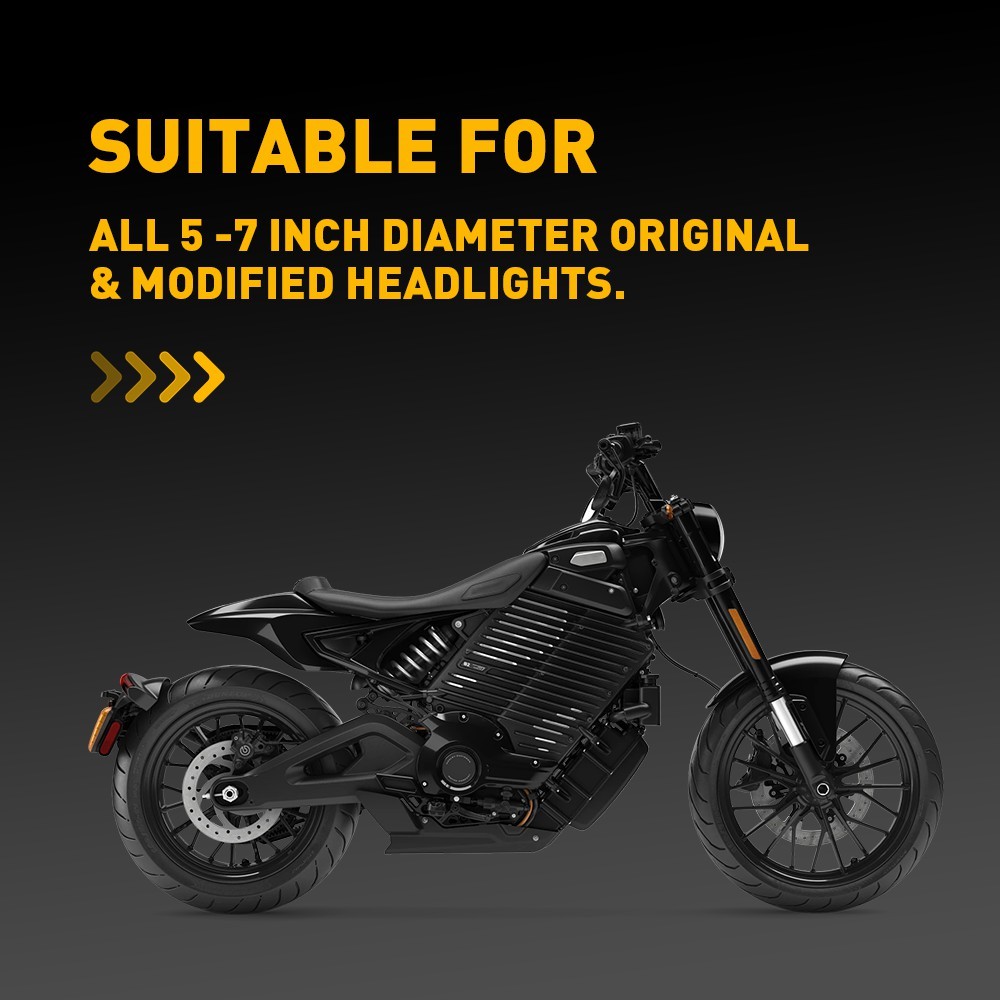 Motorcycle Clear Windshield Flyscreen Windscreen w/Mount Bracket Universal 5"-7"