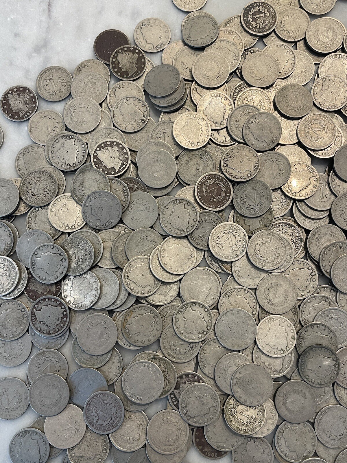 [Lot of 40] V Nickels Liberty Head - Full Readable Dates - Choose How Many Lots!