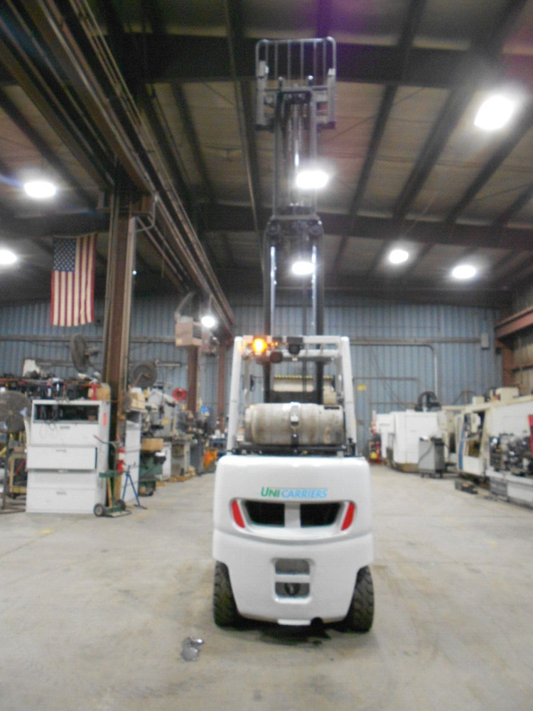 2020 Nissan Model MAP1F2A25LV 5,000#, 5000# LPG Solid Pneumatic Tired Forklift