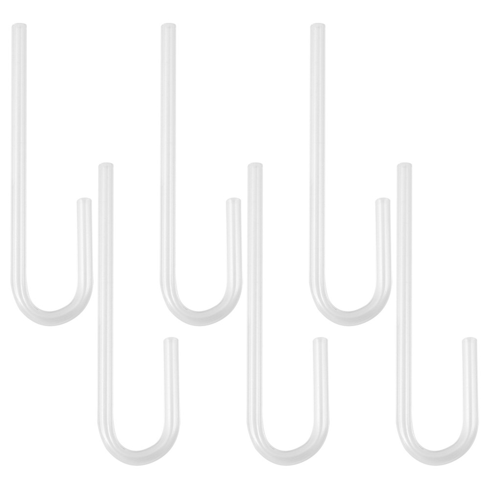 6pcs Acrylic Pipe U Shape Tube Bend for Aquarium Co2 System/Diffuser B8Y28786