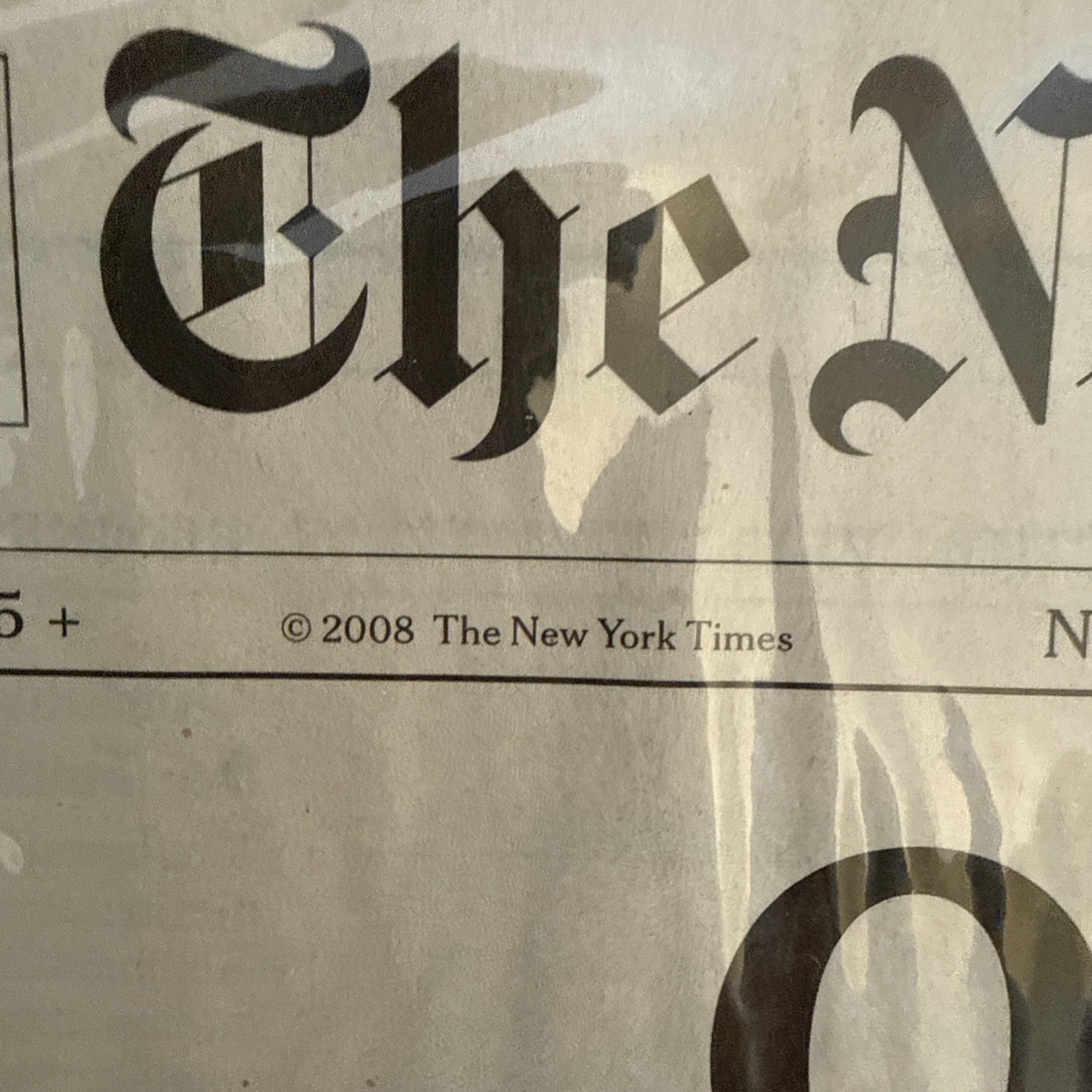 New York Times 11-5-08 Election Barack Obama Late Edition Newspaper Inauguration