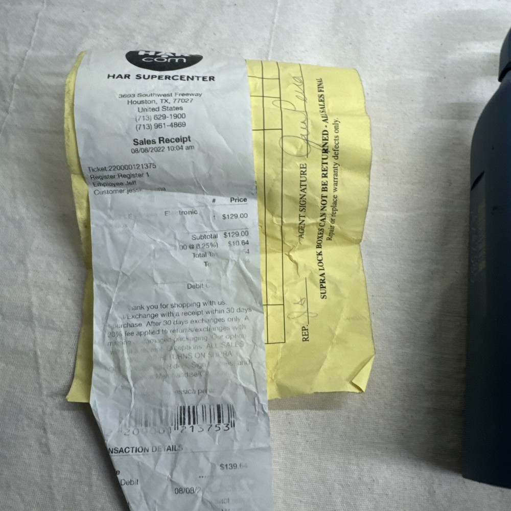 SUPRA iBox BT LE Bluetooth Smart LOCKBOX. Locked, No Code. Comes With Receipt