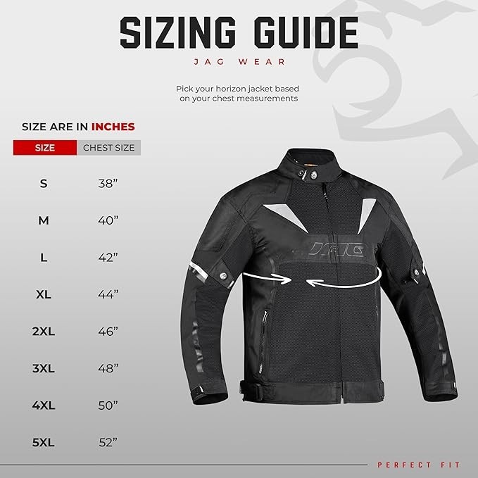 JAG Mesh Motorcycle Jacket-Biker Jacket-CE Armored Motorbike Jacket