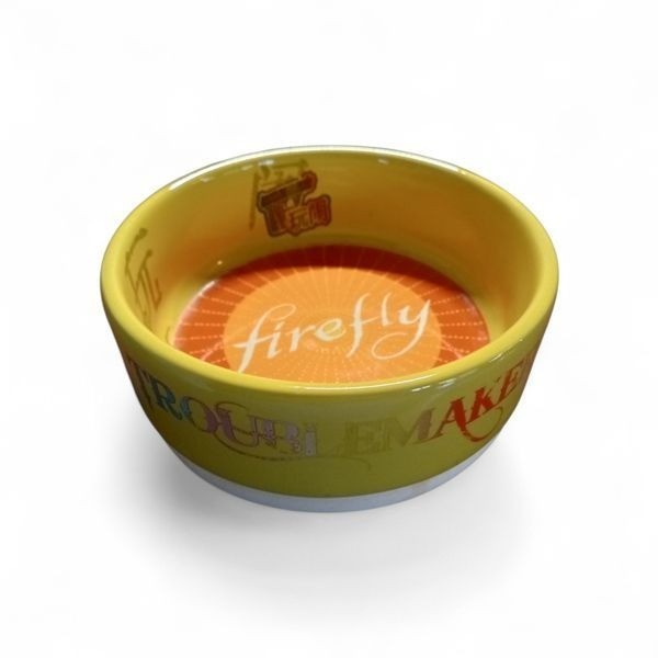 Quantum Mechanix Firefly Troublemaker Ceramic Pet Bowl