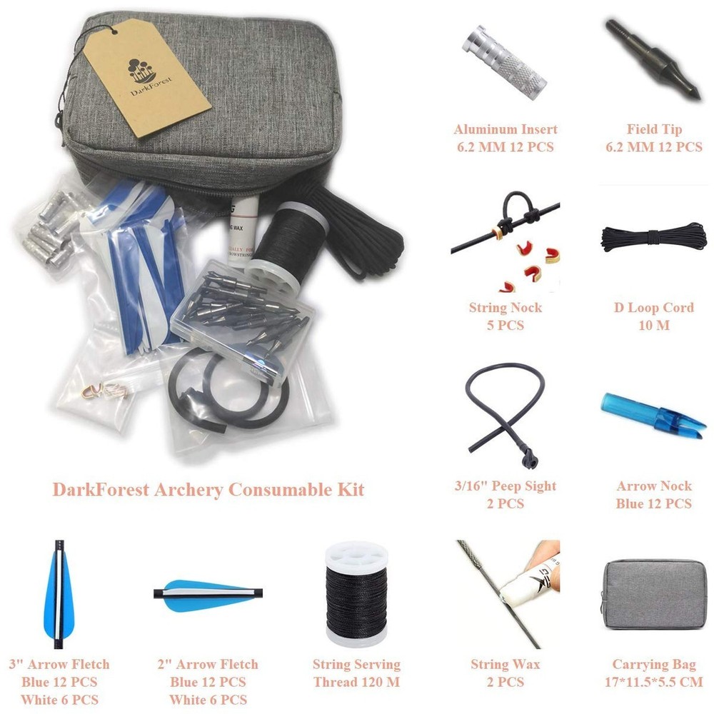 DarkForest AS001 Archery Accessories Arrows DIY Essential Kits Combo A