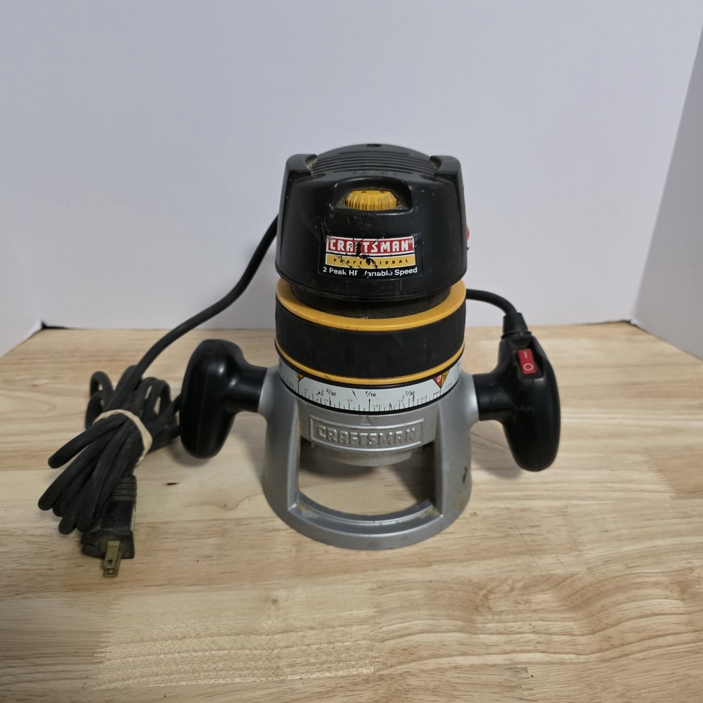Craftsman 2HP Variable Speed Router Woodworking Tool Tested Working