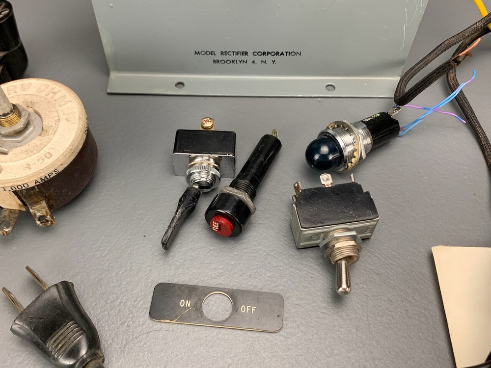 Vintage MRC Basic Power Source, TRU-OHM rheostat & Selenium Rectifier Kit E0025