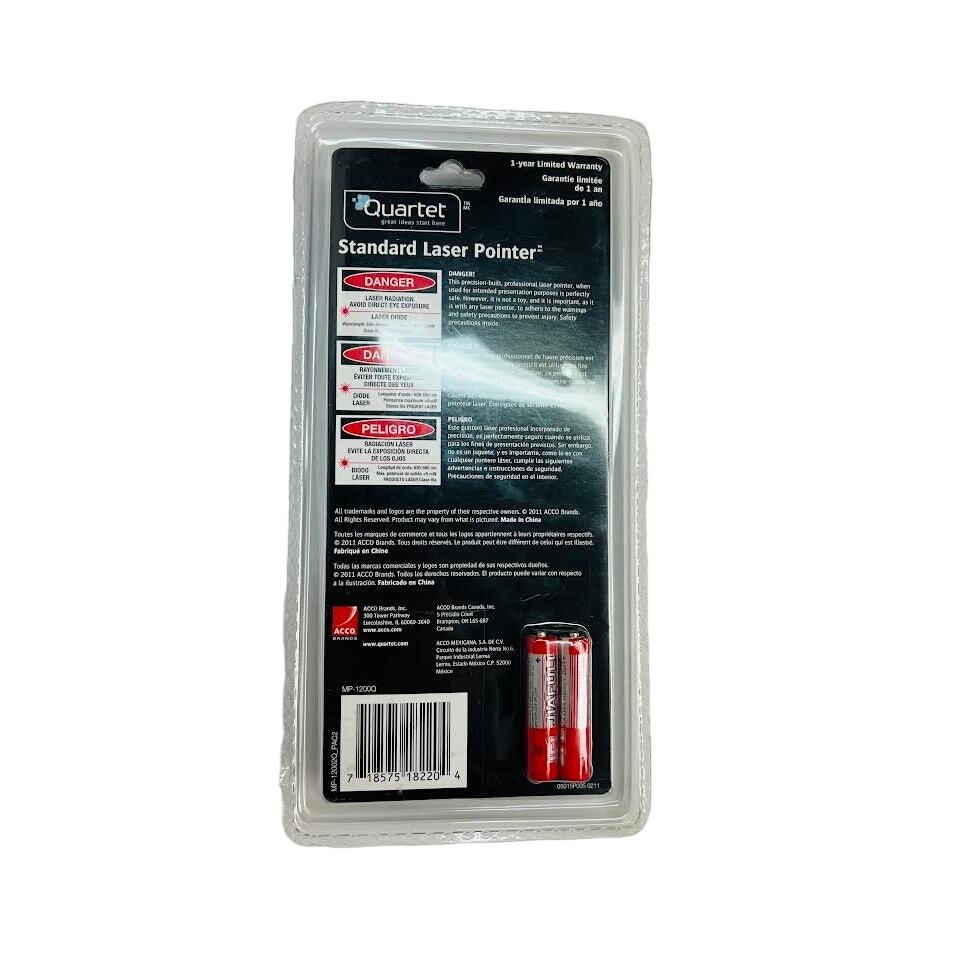 NEW! Quartet General Purpose Laser Pointer, Class 3a, Plastic, Black