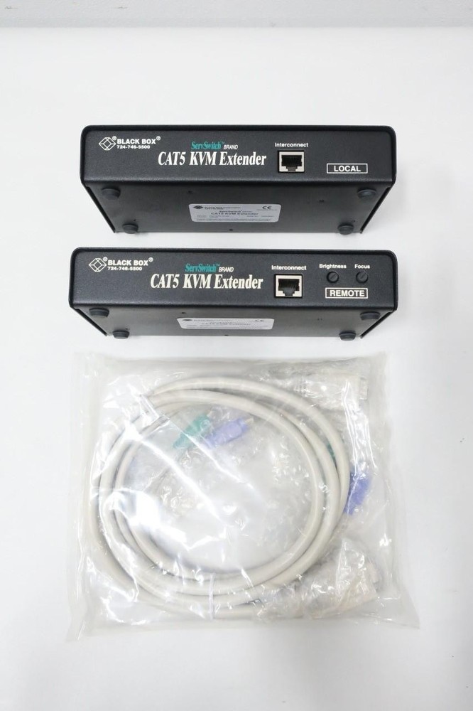 Black Box ACU1009A Servswitch Cat5 Kvm Extender