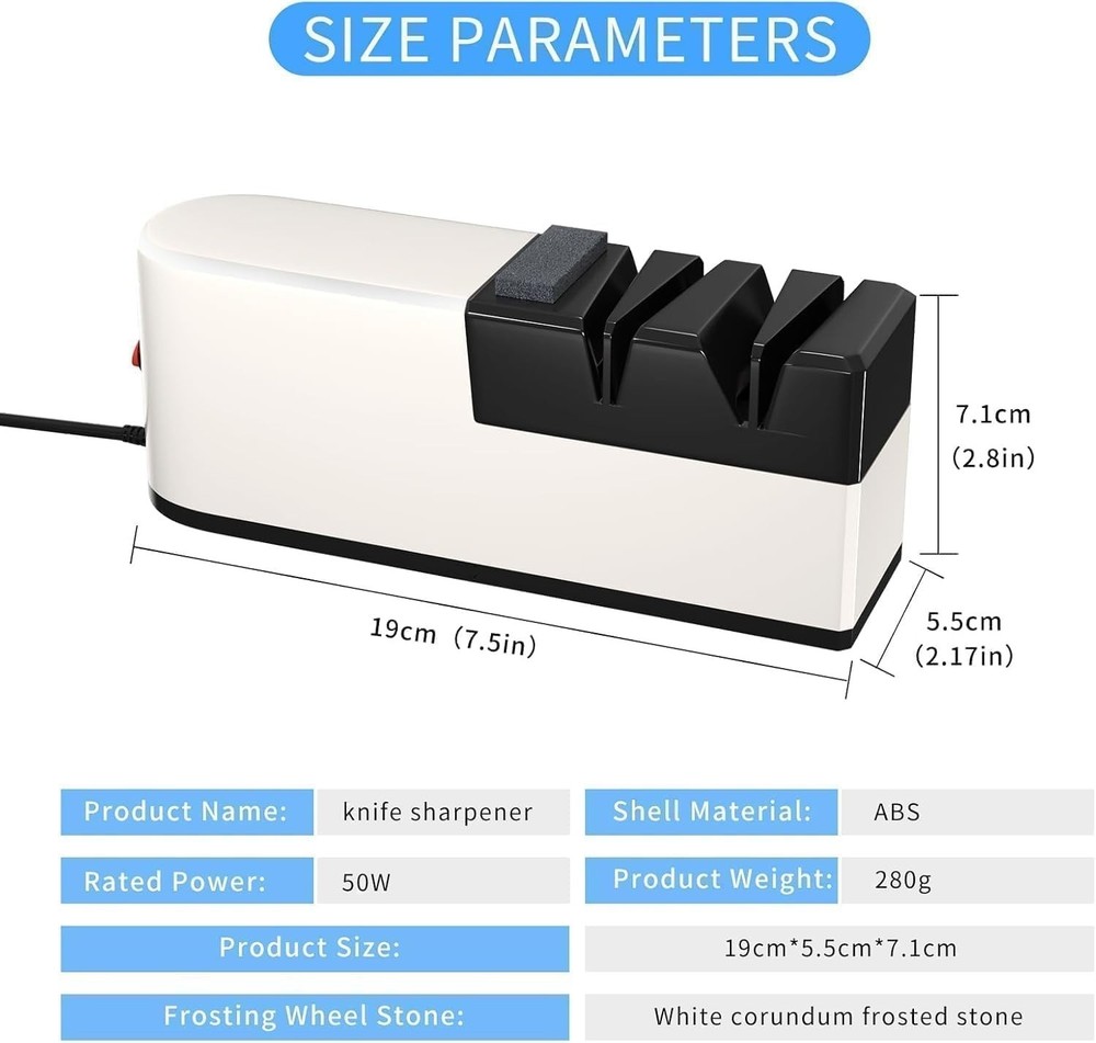 Electric Knife Sharpener Diamond Knife Sharpener for Kitchen Kni..