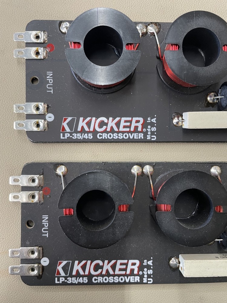Old School Kicker LP35/45 Midrange Passive Lowpass Crossover, Pair, NOS #330