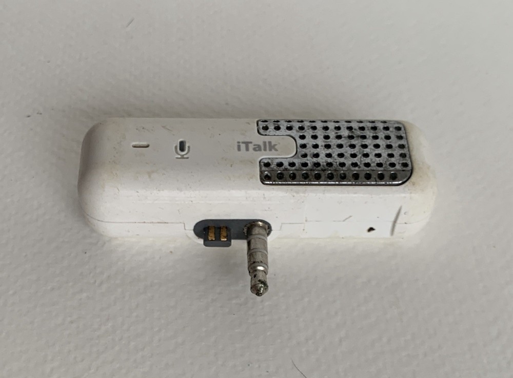 Griffin iTalk Voice Recording unit for iPod IPODS recorder 30 pin UNTESTED-AS IS