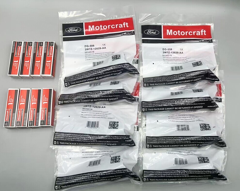 8PCS OEM Motorcraft Ignition Coil DG508 &Spark Plug SP479 For Ford F150 4.6 5.4L