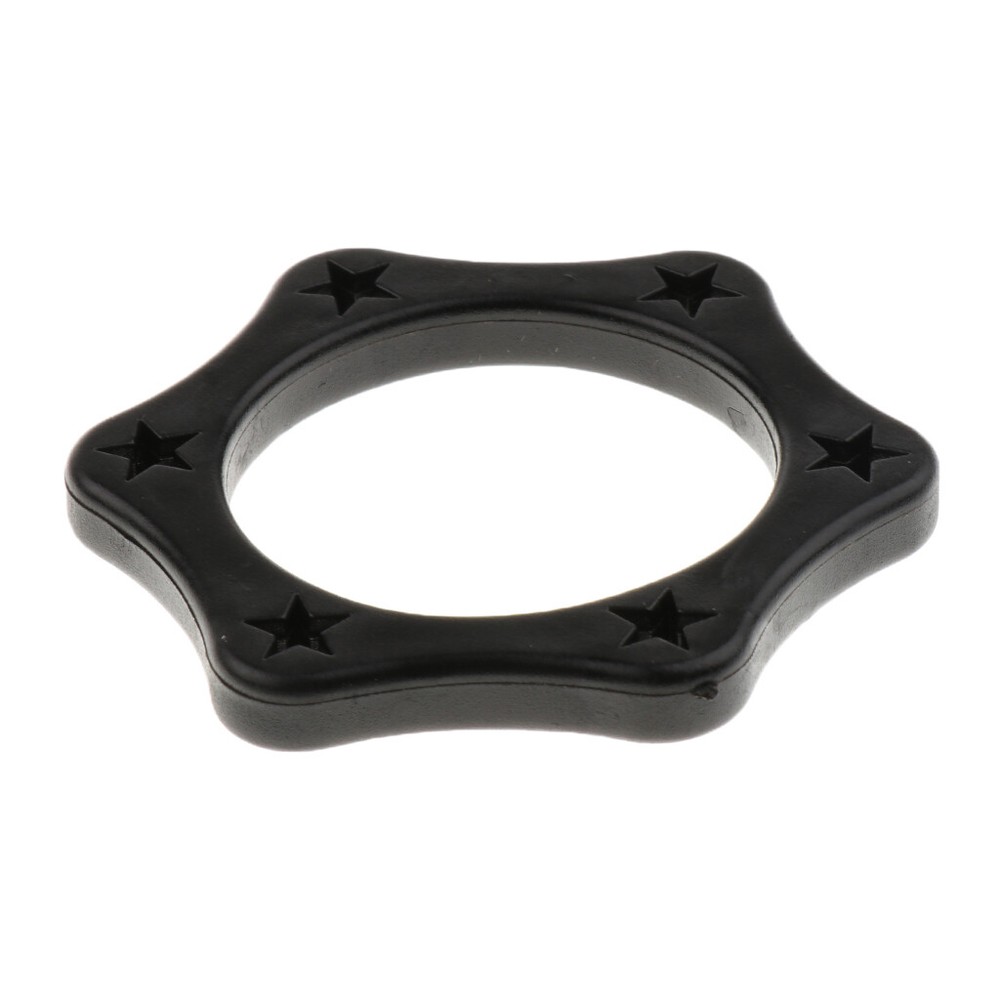 10Black Hexagonal Mic Slip Holder Roller Ring