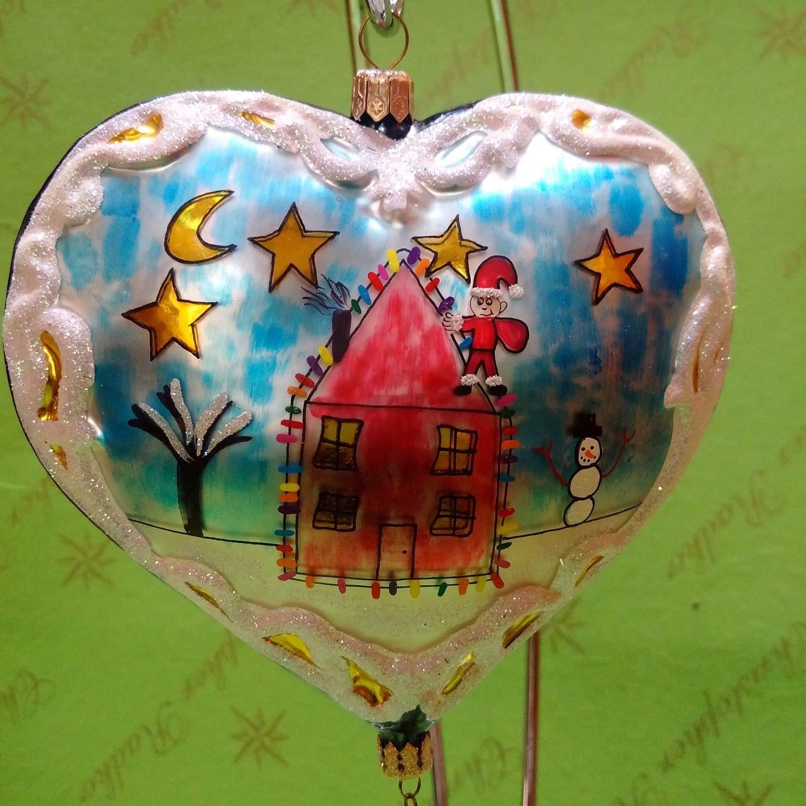 Valentine Christopher Radko Prototype Santa Coming to Town Ornament