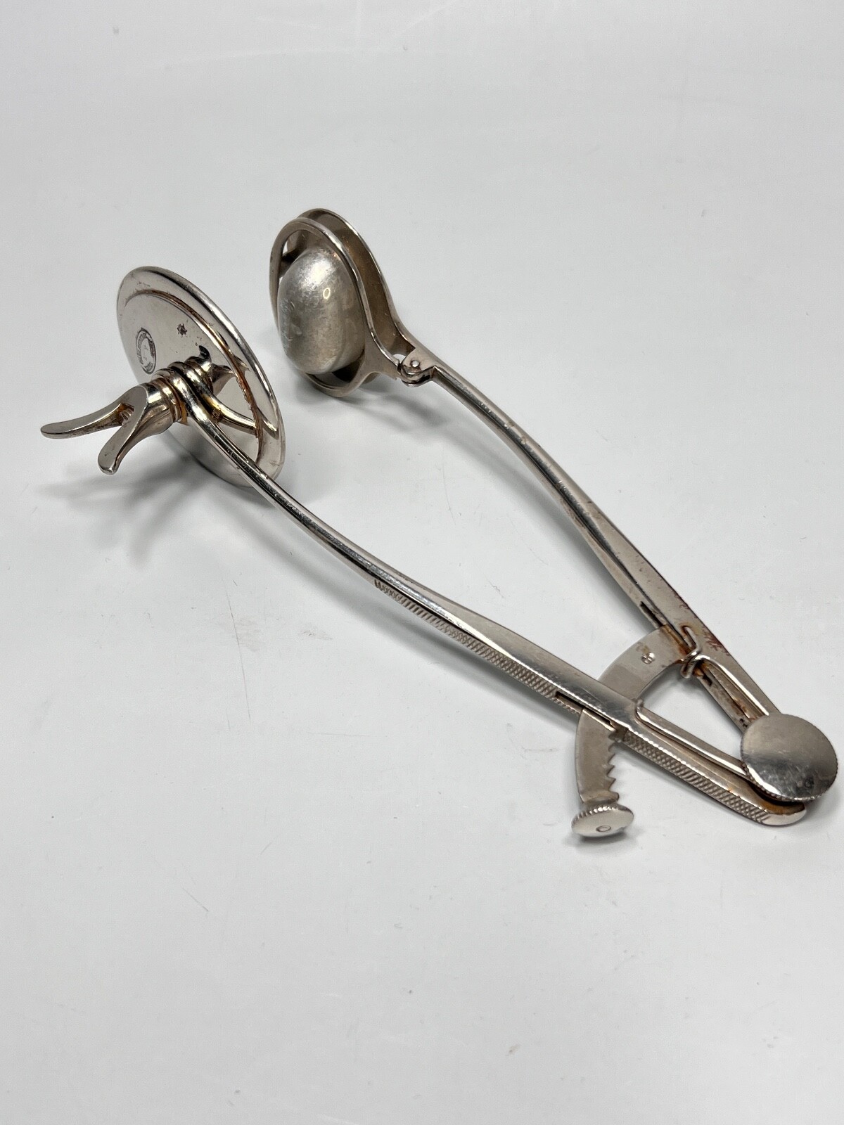 1900 Antique Surgical Instrument Tonsil Clamp Tonsillectomy Amputation C.Reiner