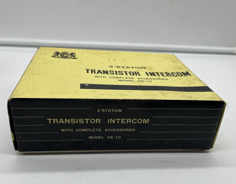 Vintage Chadwick 2-Station Transistor Intercom Model KE-10 NOS