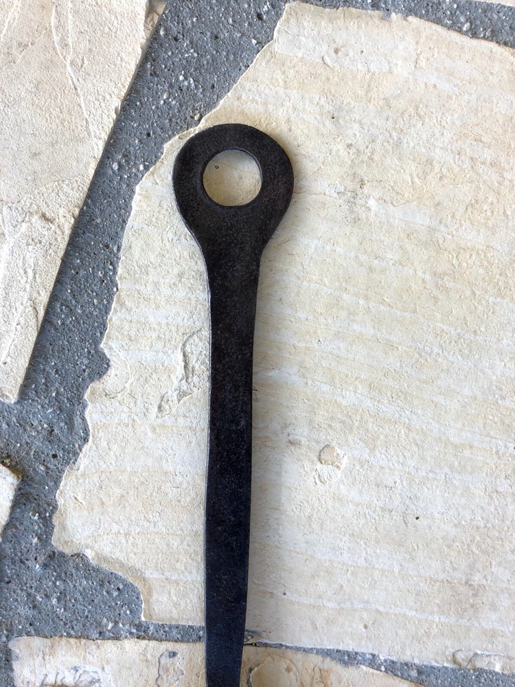 Primitive, Hand Forged Iron, Double Calipers — Blacksmith's Wheelwright Tool
