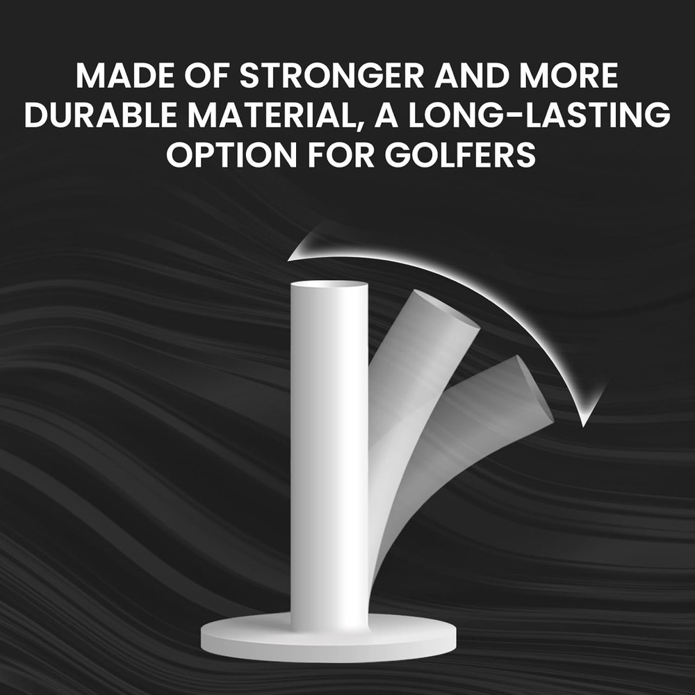 Golf Rubber Tees 5 Pack - Mixed Sizes for Ultimate Practice Versatility