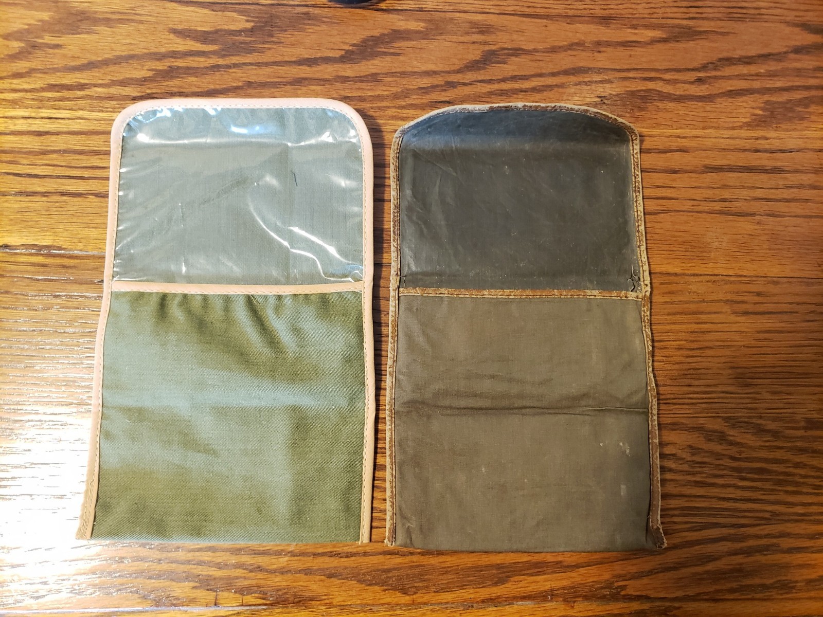 WWII US Military TOBACCO POUCH (empty). Plastic Lined, Reproduction