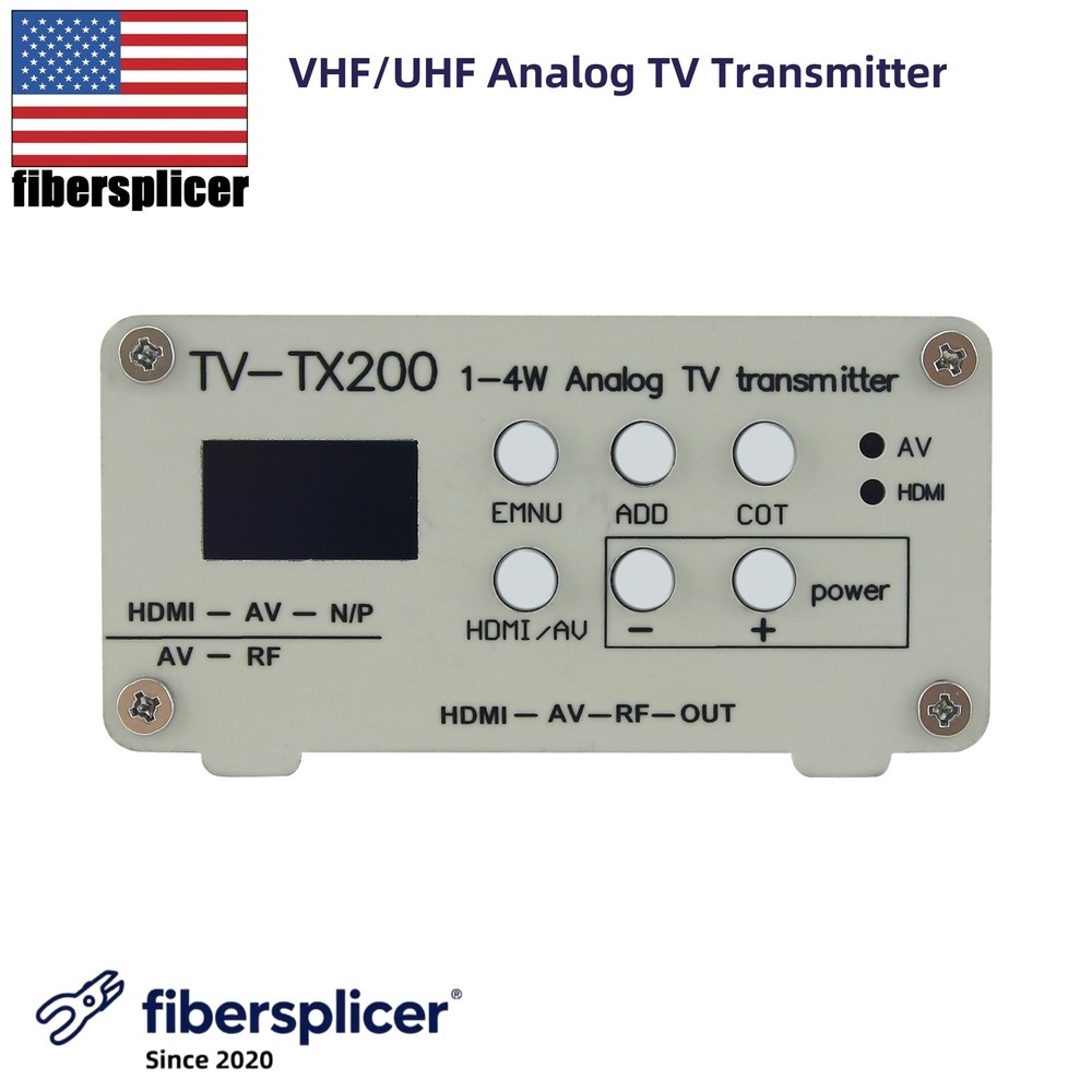 TV-TX200 VHF/UHF Analog TV Transmitter Support HD/AV Analog Signal Transmitter