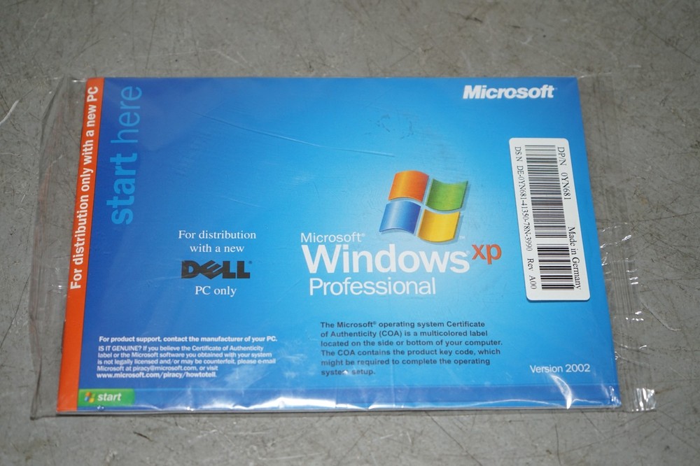 ^ Microsoft Windows XP Professional Dell Service Pack 2 Reinstallation CD ~ SP2