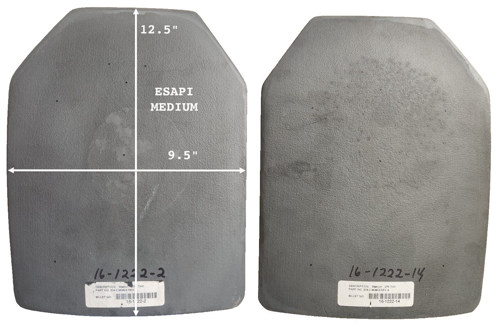 Multi Curve Body Armor Ceramic Tile-Silicon Carbide (RB-SiC), M3