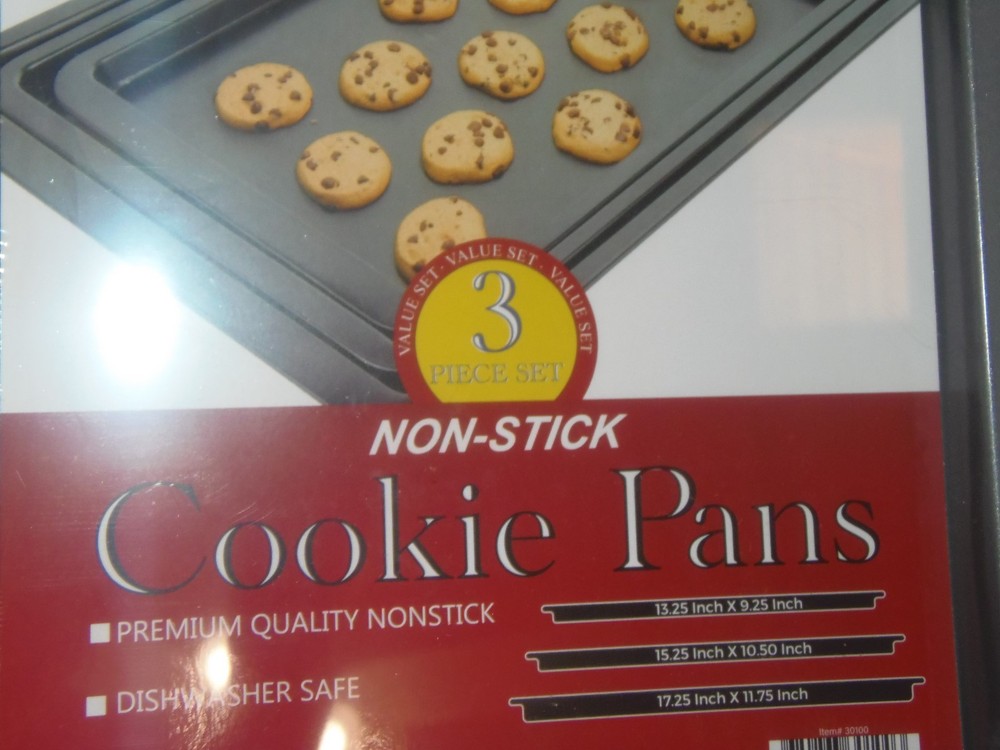 Culinary Edge 3-Piece Non-Stick Cookie Sheet Set (APT-SHELF)