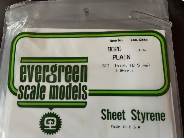 Evergreen Scale Model- Styrene Plastic Sheet -Various Types