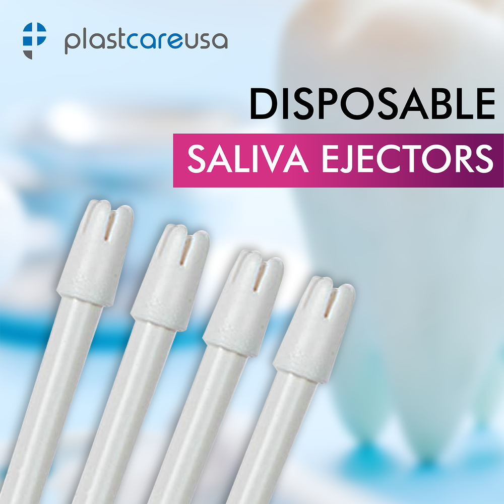 800 Saliva Ejectors Ejector White Dental Disposable Suction Tips (8 Bags)