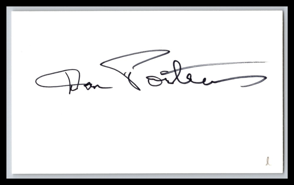 Don Porter - Actor & Stage - 3x5 Card - Signed / Autograph (e)