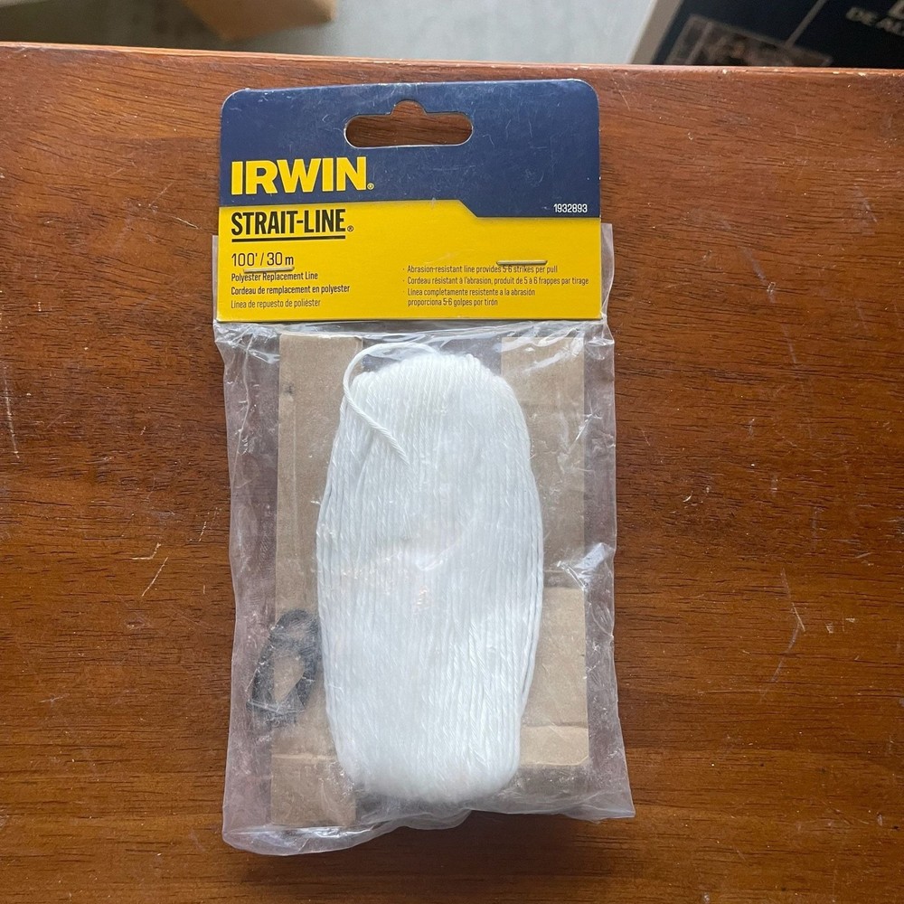 IRWIN Strait-Line 100-ft Twisted Polyester Replacement Chalk Line 1932893