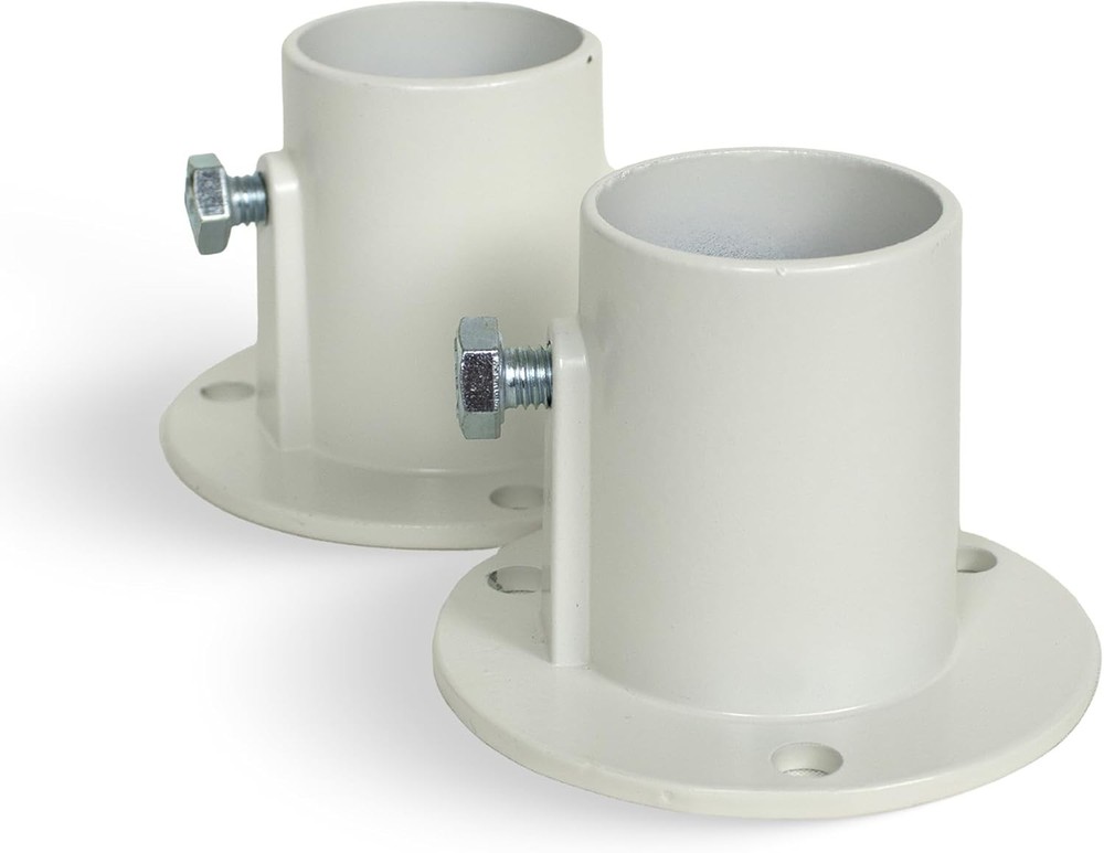Aluminum Deck Flanges Compatible Above Ground Pool Ladder Pair