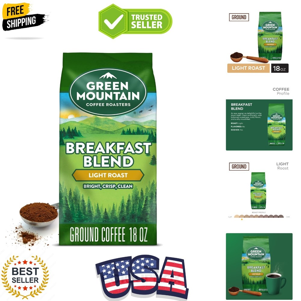 Breakfast Blend, Ground Coffee, Bagged 18 oz