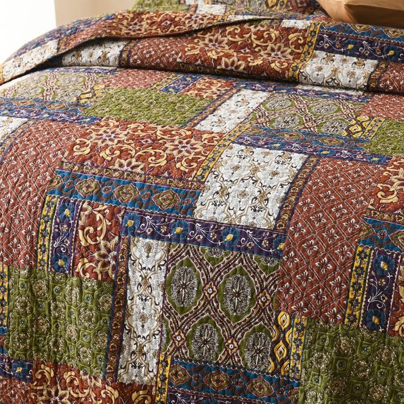 Quilt Sets Reversible Coverlet Sets Comforters Vintage Bohemian Patchwork