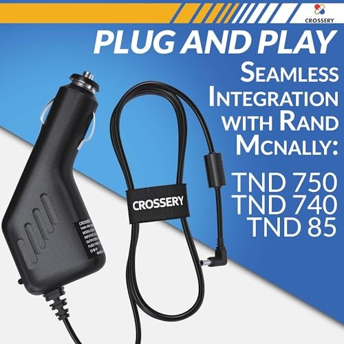 TND Car Charger for Magnetic Slice Compatible with Rand McNally GPS TND Tablet