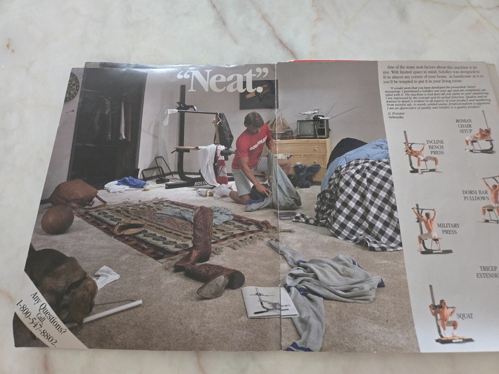 soloflex users parts and advertisement