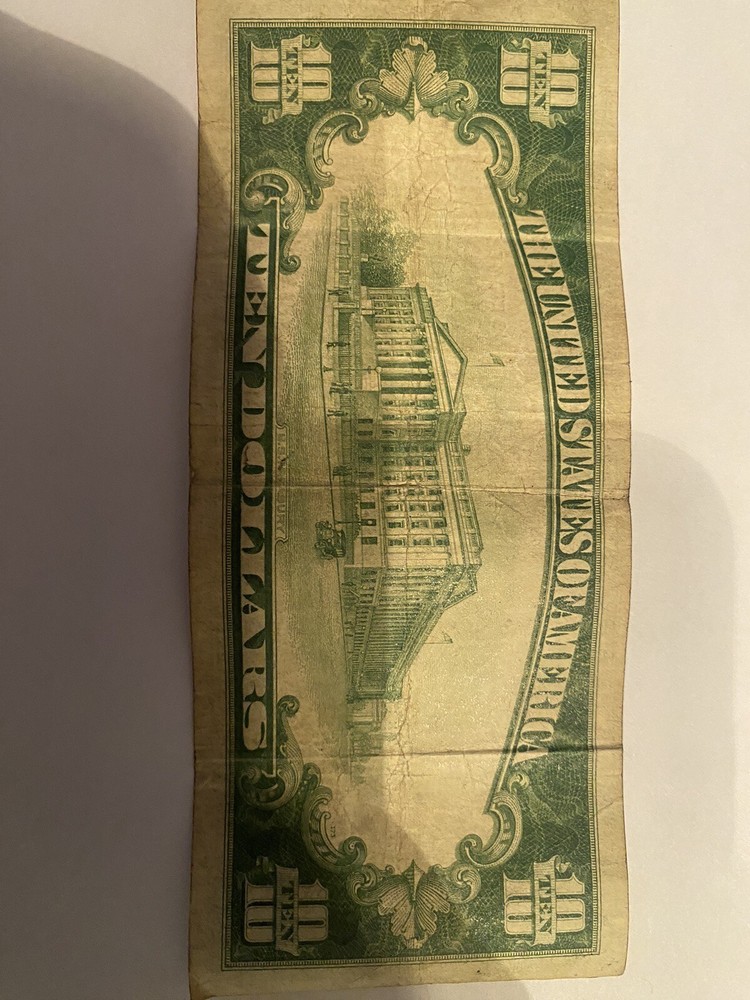 billete de 10 dolares 1934