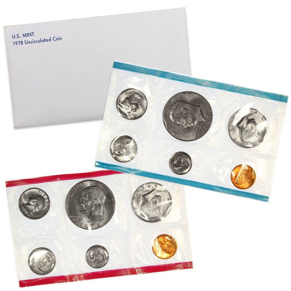 1978 Mint Set Original Envelope 12 BU US Coins BU