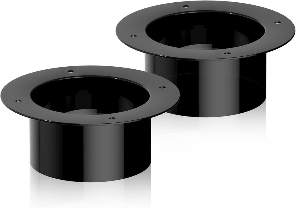 Versatile 4 Inch Duct Flanges for Dust Collection & Ventilation Systems - 2PCS