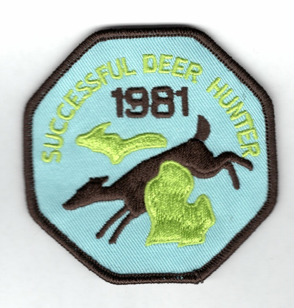 1981 Michigan Successful Deer Hunting Patch